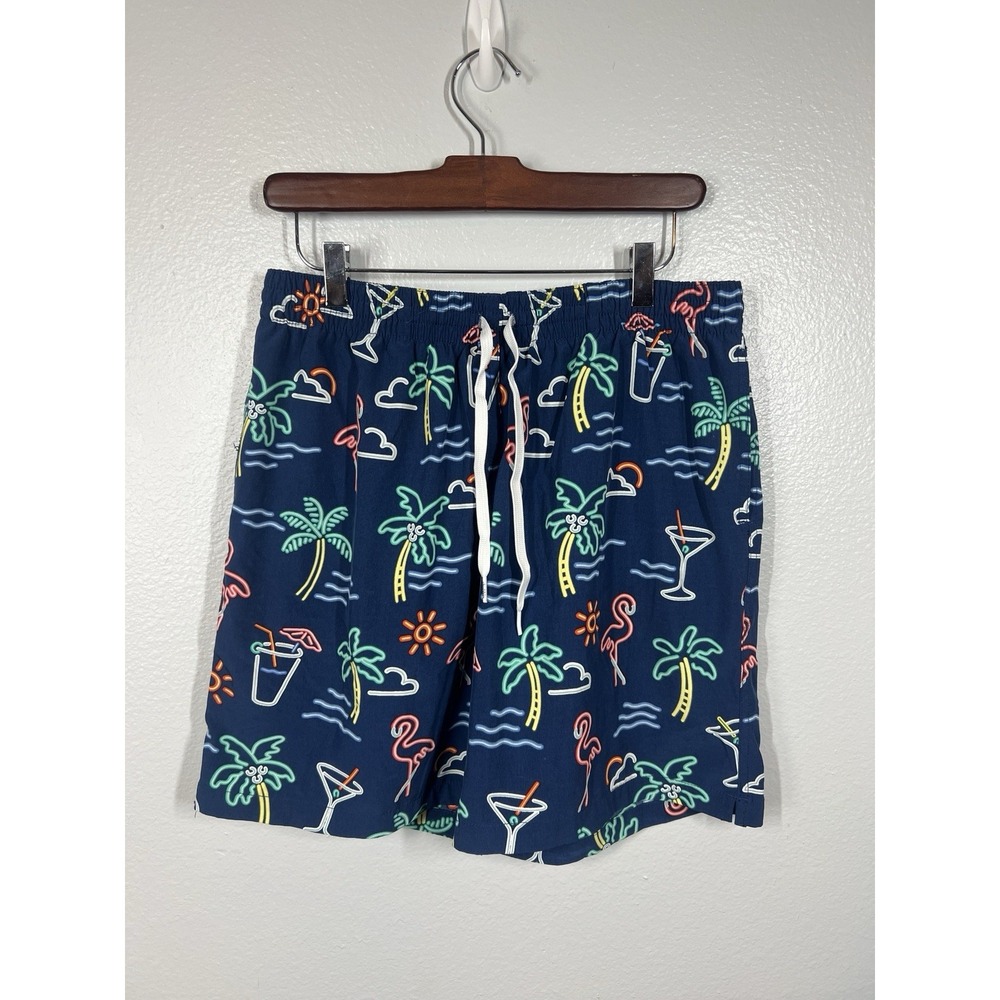 Chubbies Shorts Men's Large The‎ Neon Lights 7.5" Inseam Swim Board Trunks